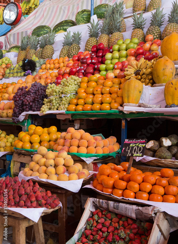 At the central market of Arequipa. Peru fruits © A