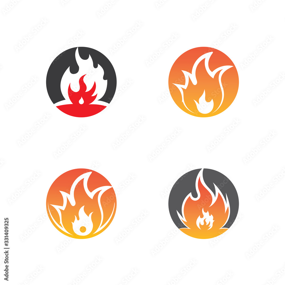 Fire flame vector illustration design template Fire flame vector illustration design template