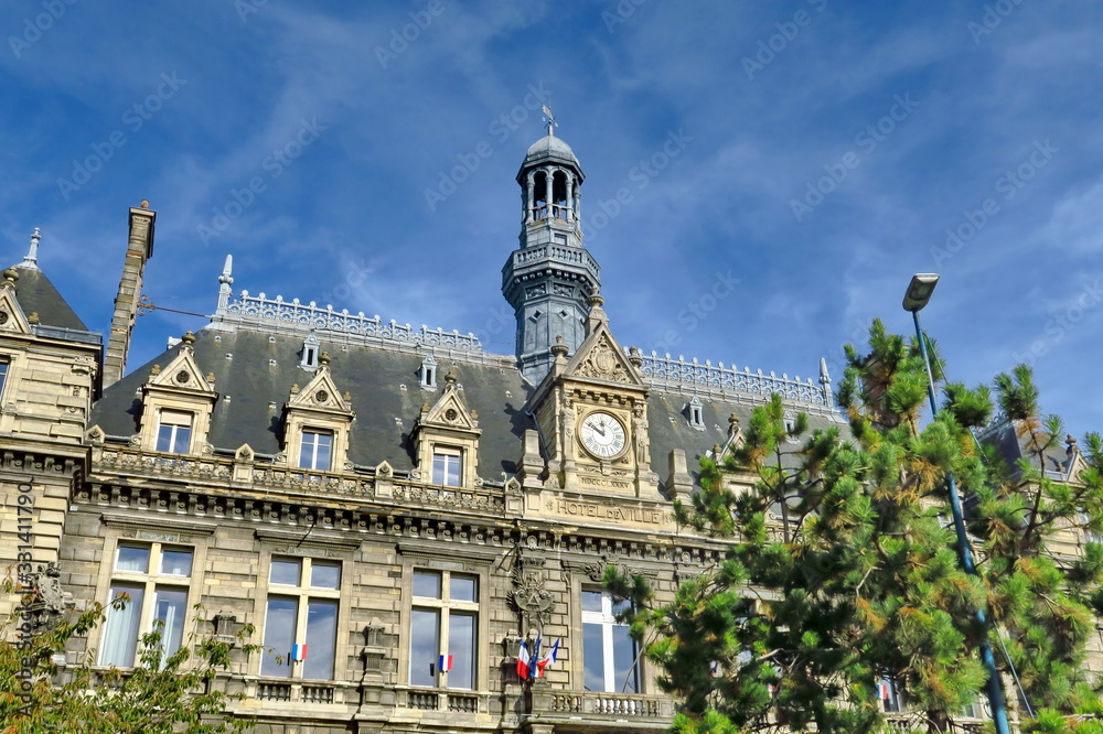 Fototapeta premium Ancienne mairie de Pantin. Seine Saint Denis. France.