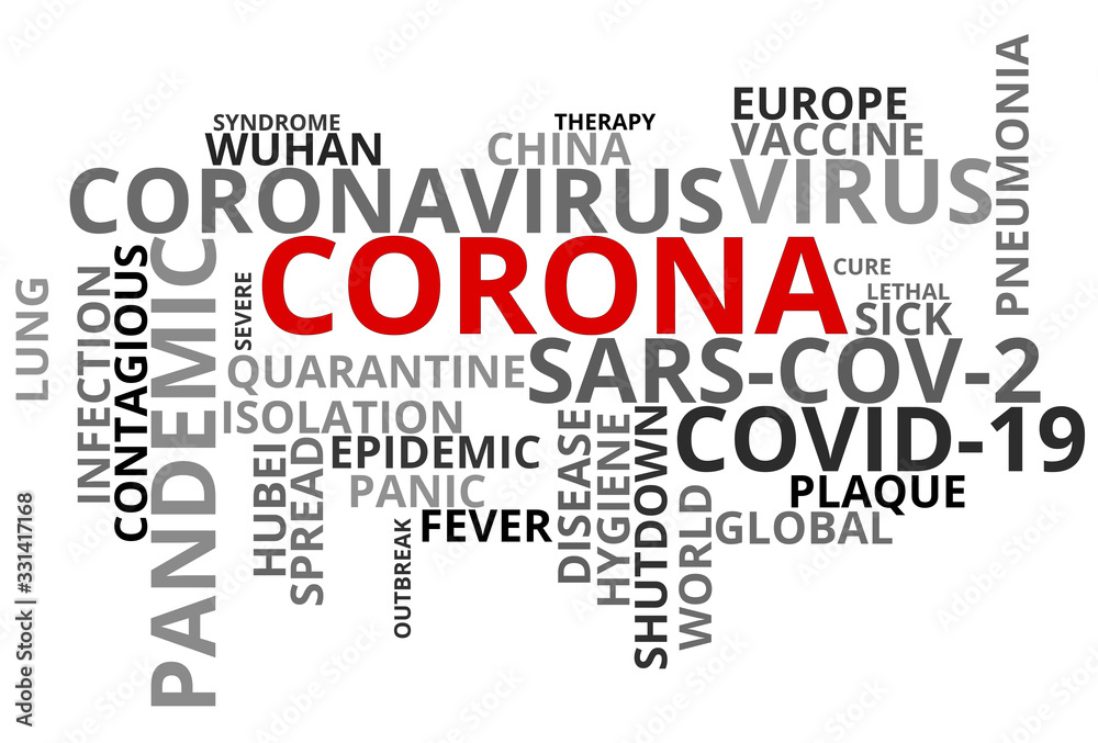 Word Cloud Corono Covid 19