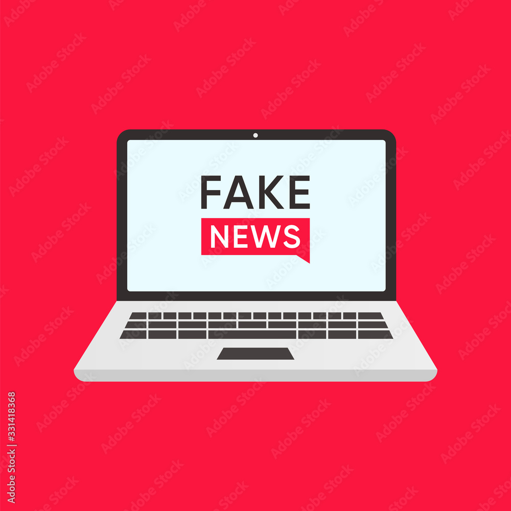 fake news with laptop icon design fake news with laptop icon design