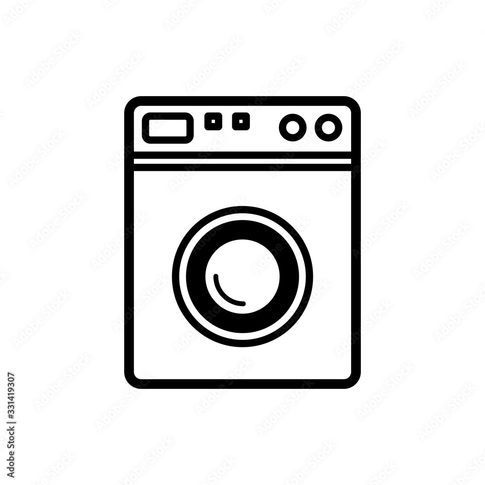 washing machine icon vector template washing machine icon vector template