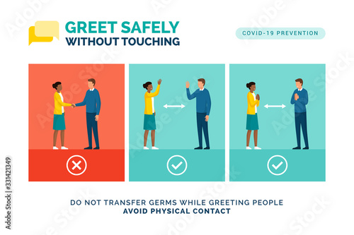 How to greet safely without touching