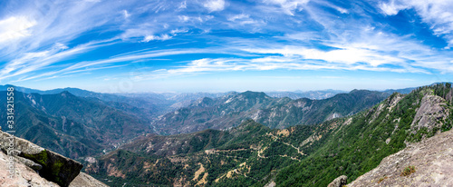 view from moro rock trail sequoia national park