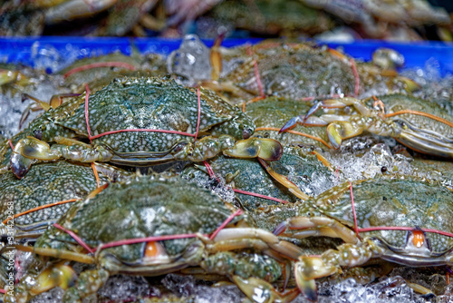 Fresh Crabs In A Thailand Street Market