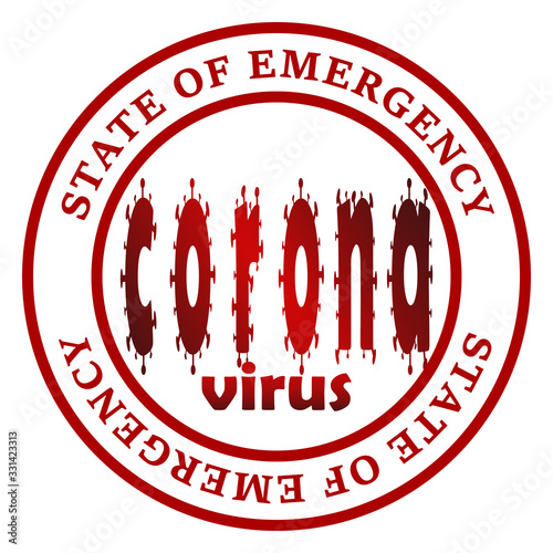 Billede på lærred State of emergency