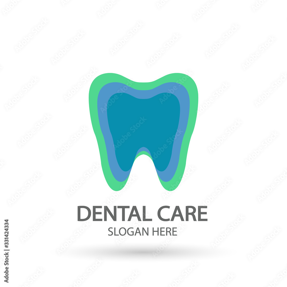 Dental clinic logo. Tooth vector template, Oral care dental and clinic symbol icon with modern design style. Dental clinic logo. Tooth vector template, Oral care dental and clinic symbol icon with modern design style.