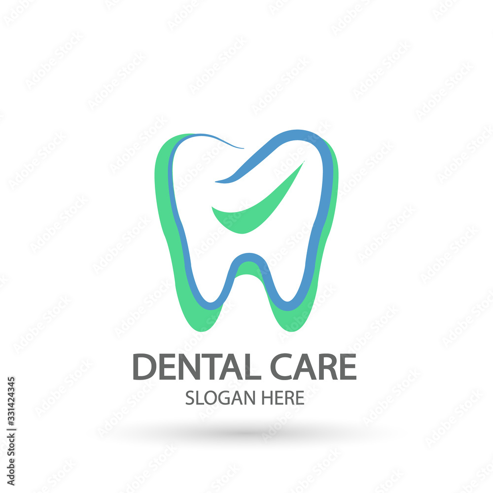 Dental clinic logo. Tooth vector template, Oral care dental and clinic symbol icon with modern design style. Dental clinic logo. Tooth vector template, Oral care dental and clinic symbol icon with modern design style.