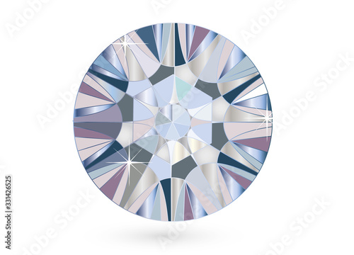 glitzernder Diamant mit wunderschönen Facetten