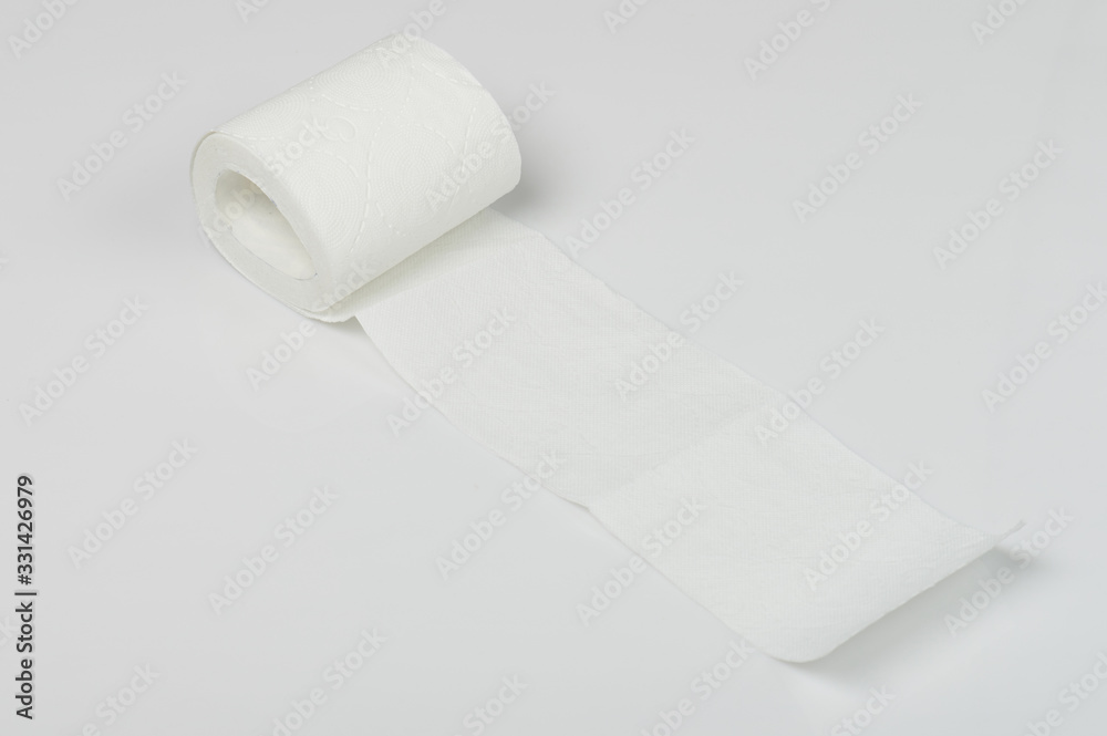 One soft edge of toilet paper One soft edge of toilet paper