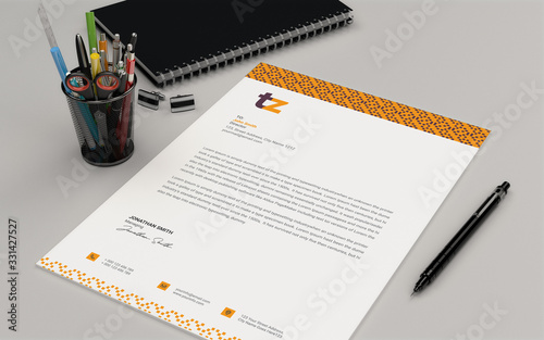 Unique and Professional Letterhead Template