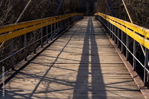 Fototapeta Naklejka Na Ścianę i Meble -  Long bridge over the river