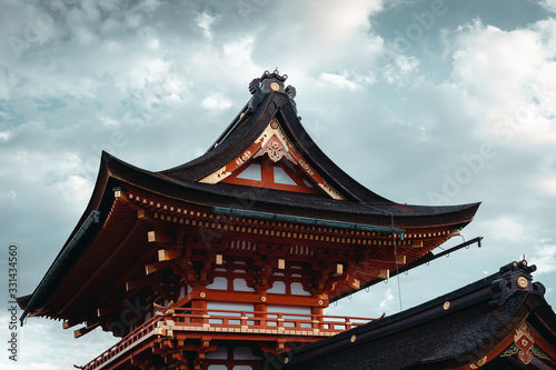 Temple at Mount Kurama  Kyoto  Japan