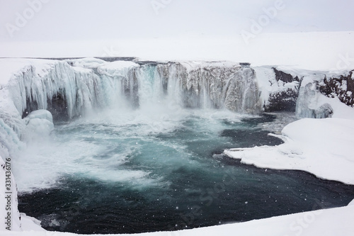 Iceland. Godafoss waterfalls