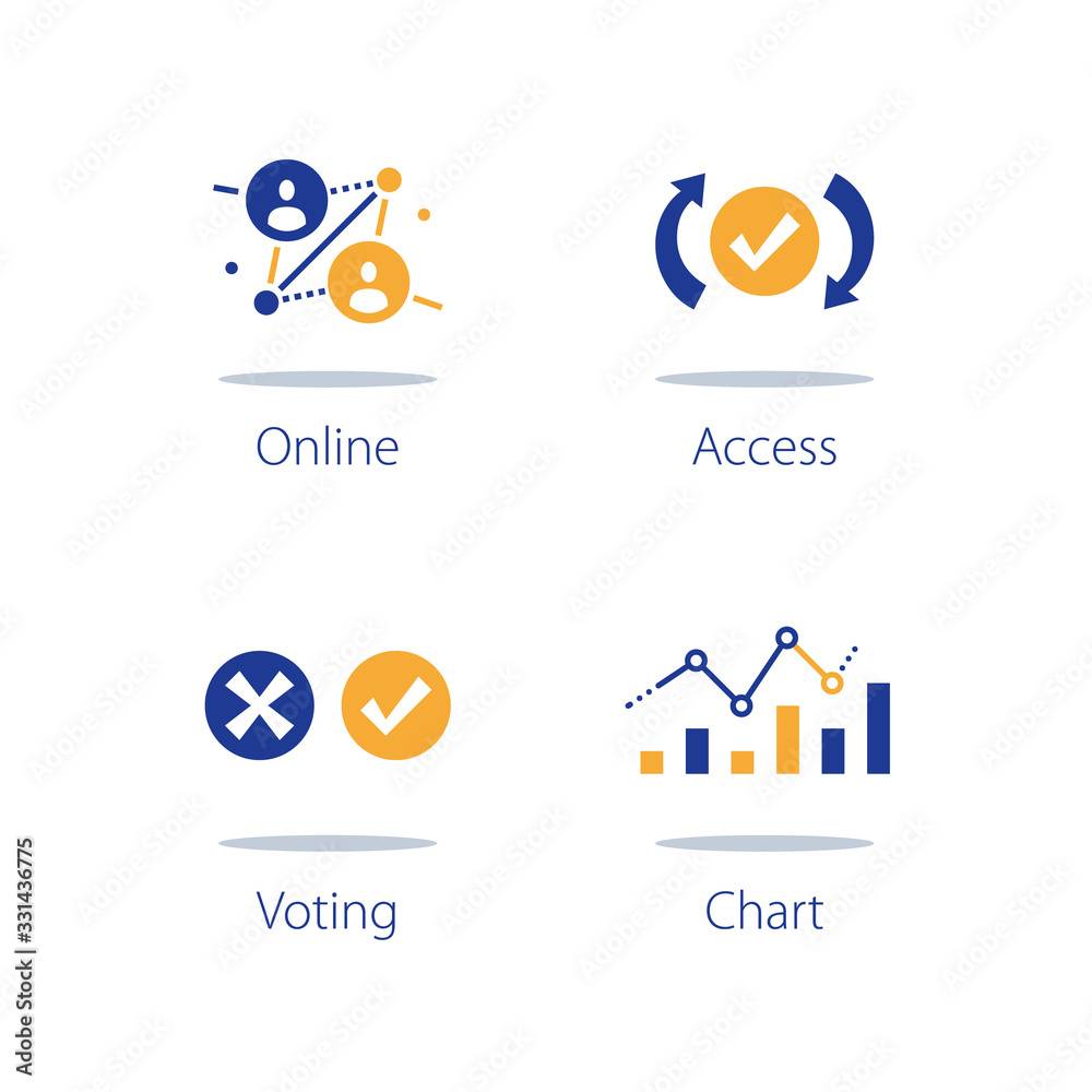 Online voting, personal data collecting and processing, system testing, information analysis