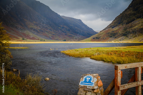 Loch Achtriochtan, Glencoe, Scottish highlands photo