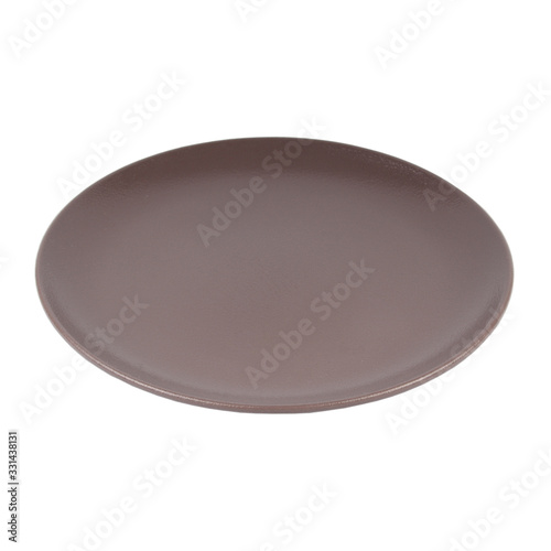 colored plate isolated porcelain