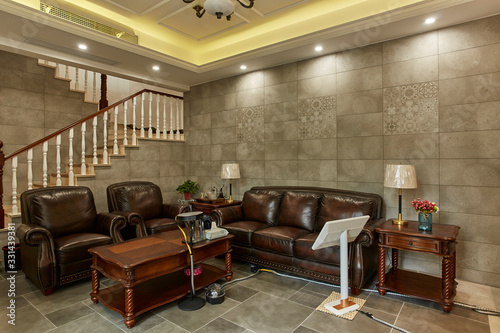 Living room in renovated model room