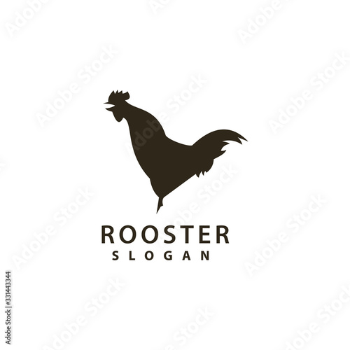 Rooster Logo template vector illustration design