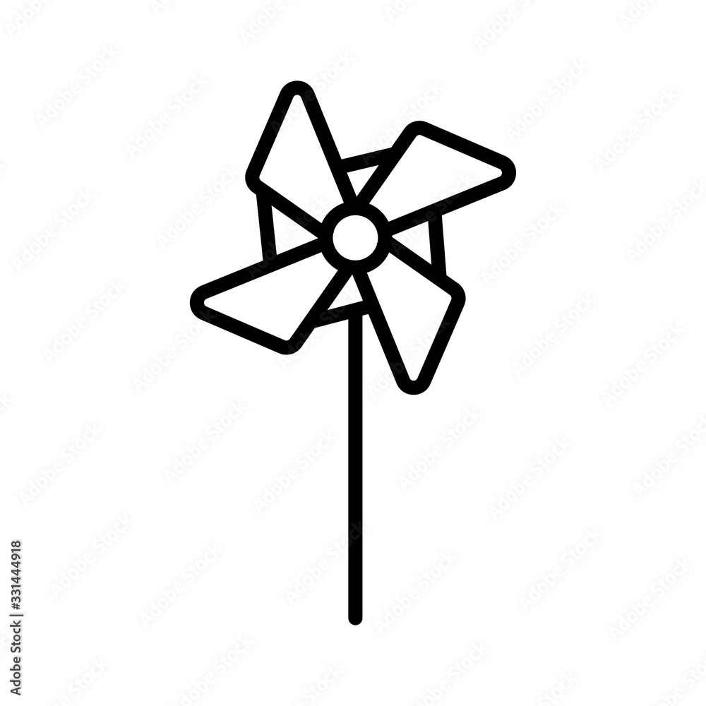 The pinwheel icon vector illustration The pinwheel icon vector illustration