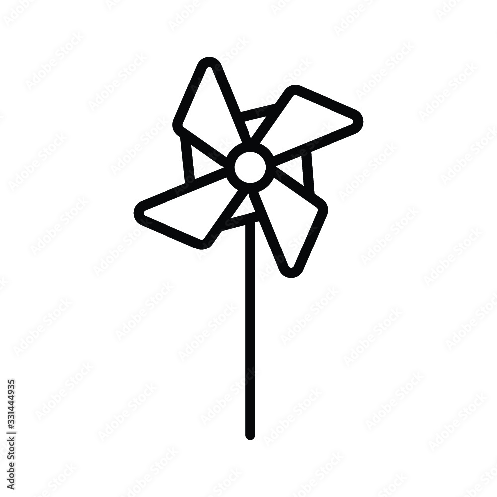 The pinwheel icon vector illustration The pinwheel icon vector illustration