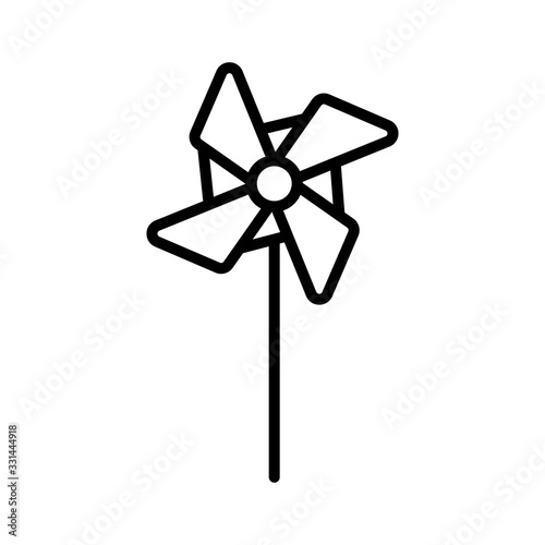 The pinwheel icon vector illustration