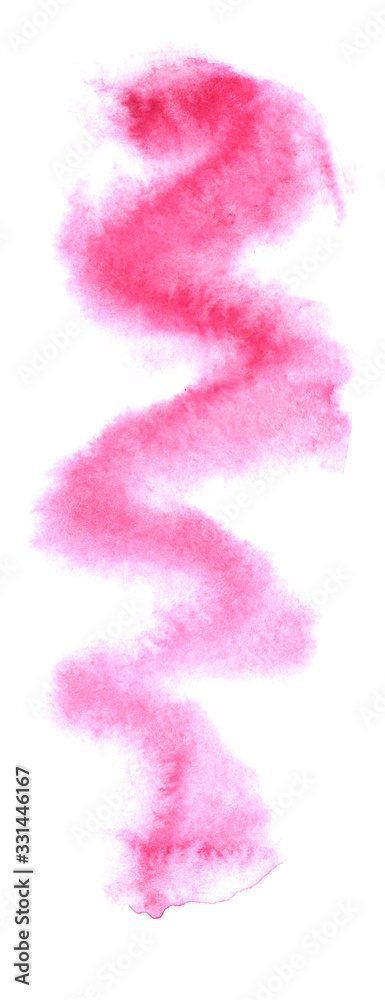 Watercolor Line One touch Wave Isolated Hand Drawn Watercolor Line One touch Wave Isolated Hand Drawn