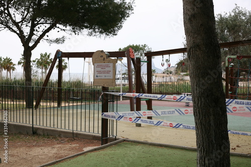 lockdown in spain, local village