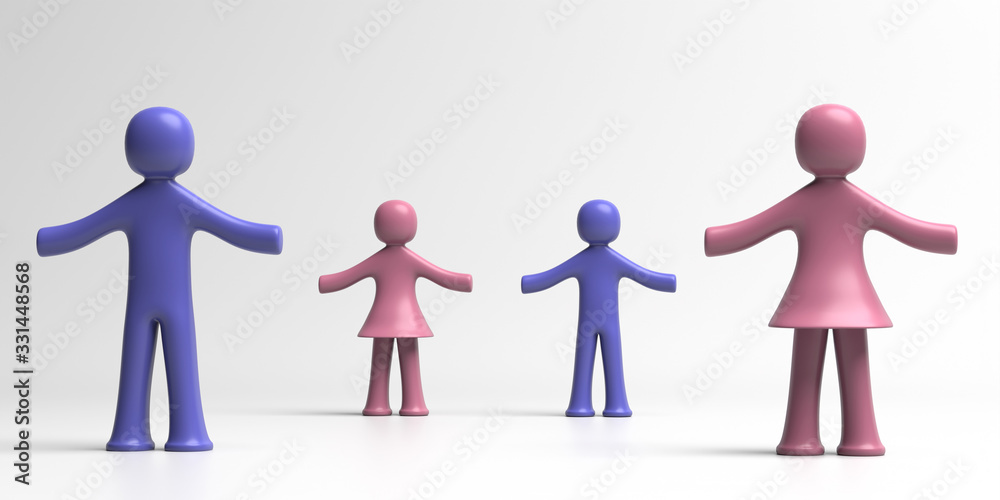 Social distancing, people keep distance sign. 3d illustration Social distancing, people keep distance sign. 3d illustration