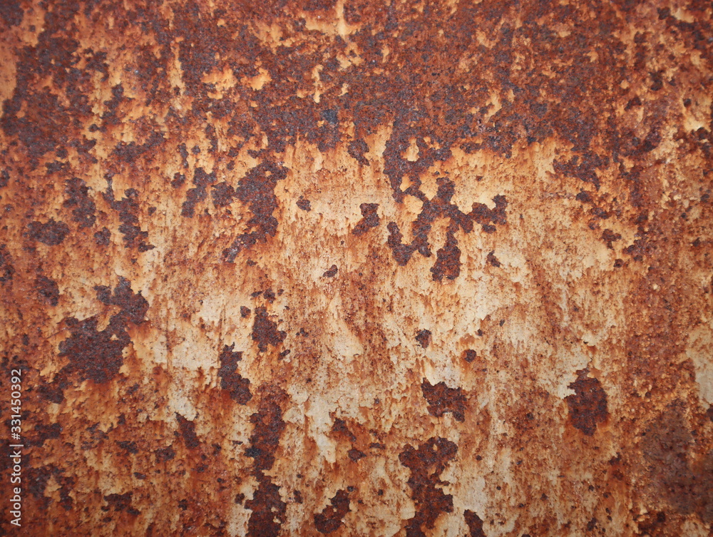 Rusty on metal iron texture, old metallic panel background. Rusty on metal iron texture, old metallic panel background.