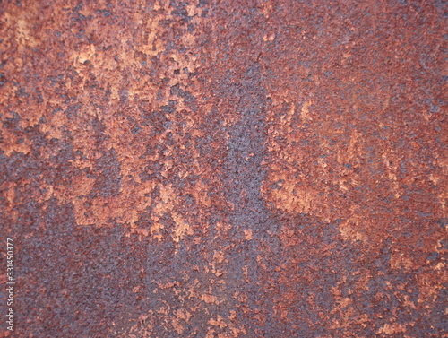 Rusty on metal iron texture, old metallic panel background. © Phetmanee