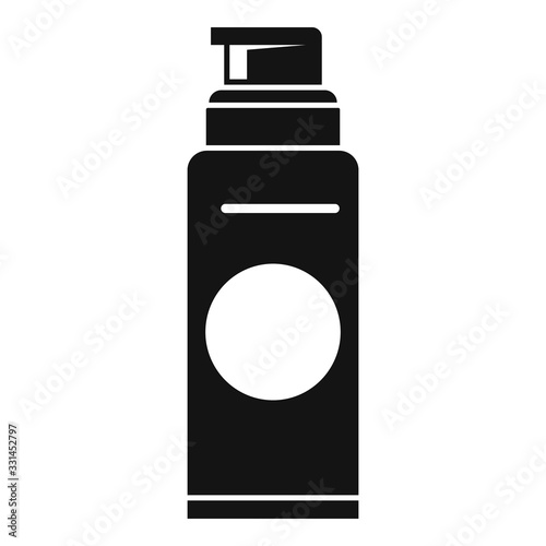 Barber shaving foam icon. Simple illustration of barber shaving foam vector icon for web design isolated on white background