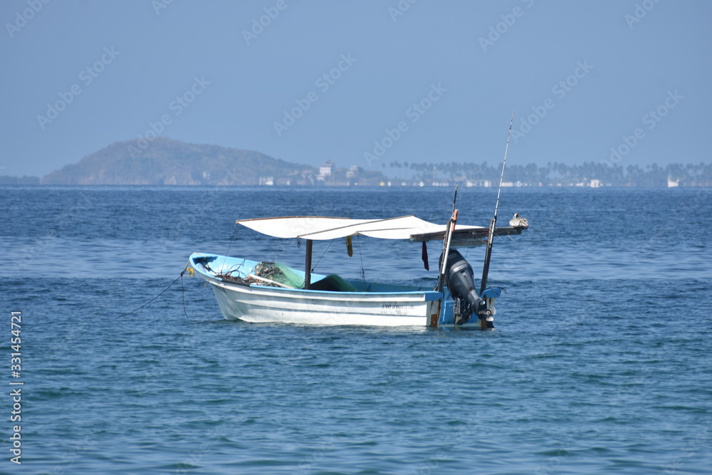 Fototapeta premium Bote navegando