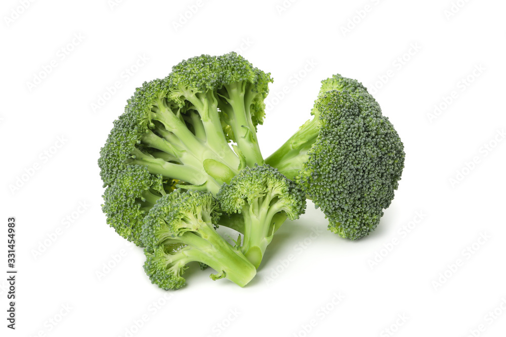 Broccoli isolated on white background. Fresh vegetable Broccoli isolated on white background. Fresh vegetable
