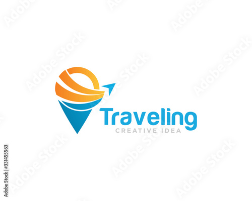 Traveling Logo Icon Design Vector