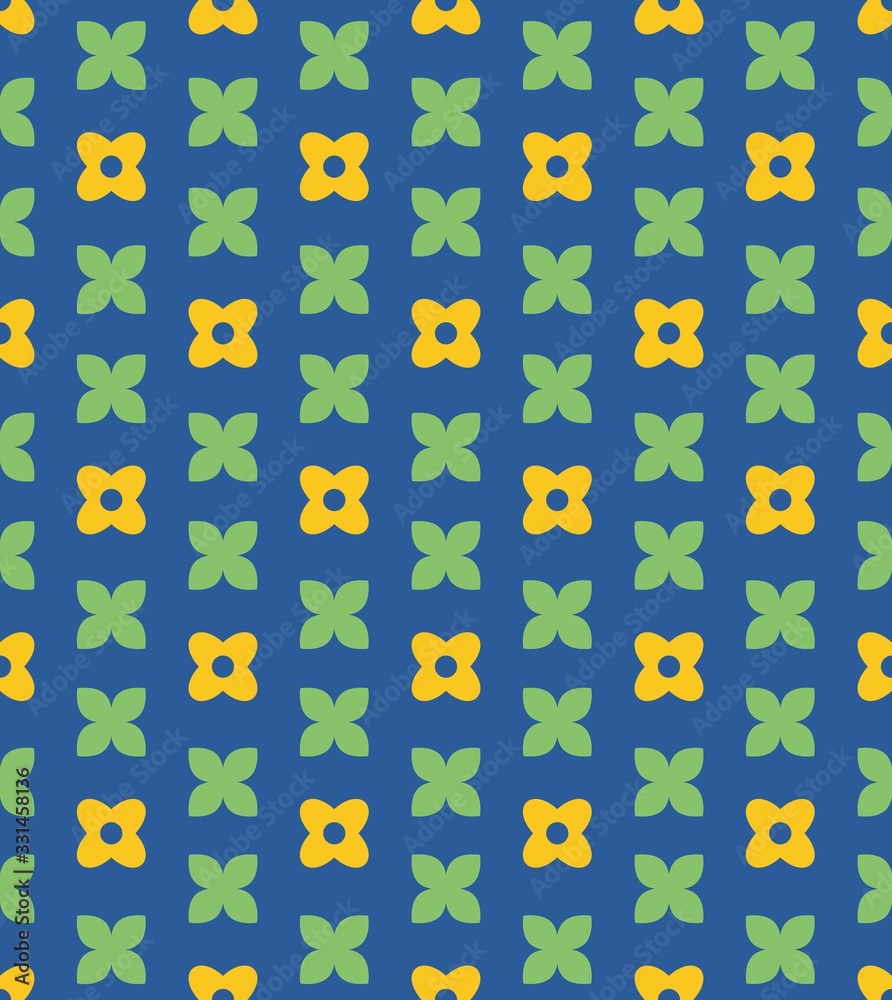 Bright colors of seamless pattern with  mosaic and  mosaic.