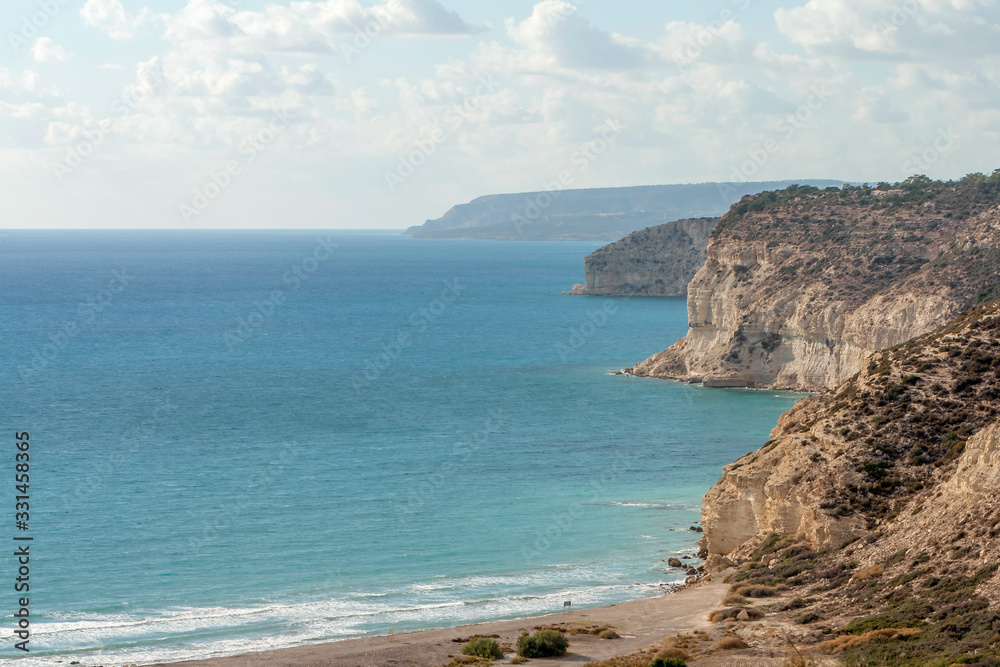 Küste unterhalb der antiken Stadt Kourion, Zypern