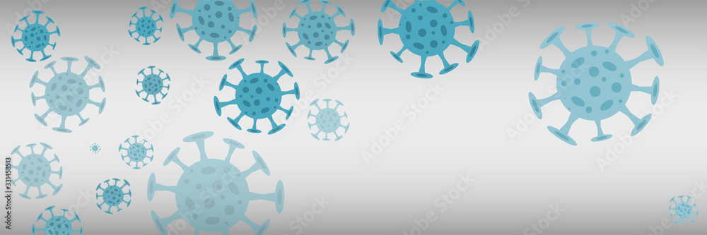 Banner, background concept about coronavirus outbreak in 2020. World Coronavirus Cell China Influenza Respiratory Banner, background concept about coronavirus outbreak in 2020. World Coronavirus Cell China Influenza Respiratory