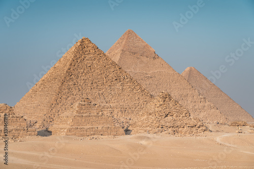 Great Pyramid of Giza in Cairo capital city of Egypt