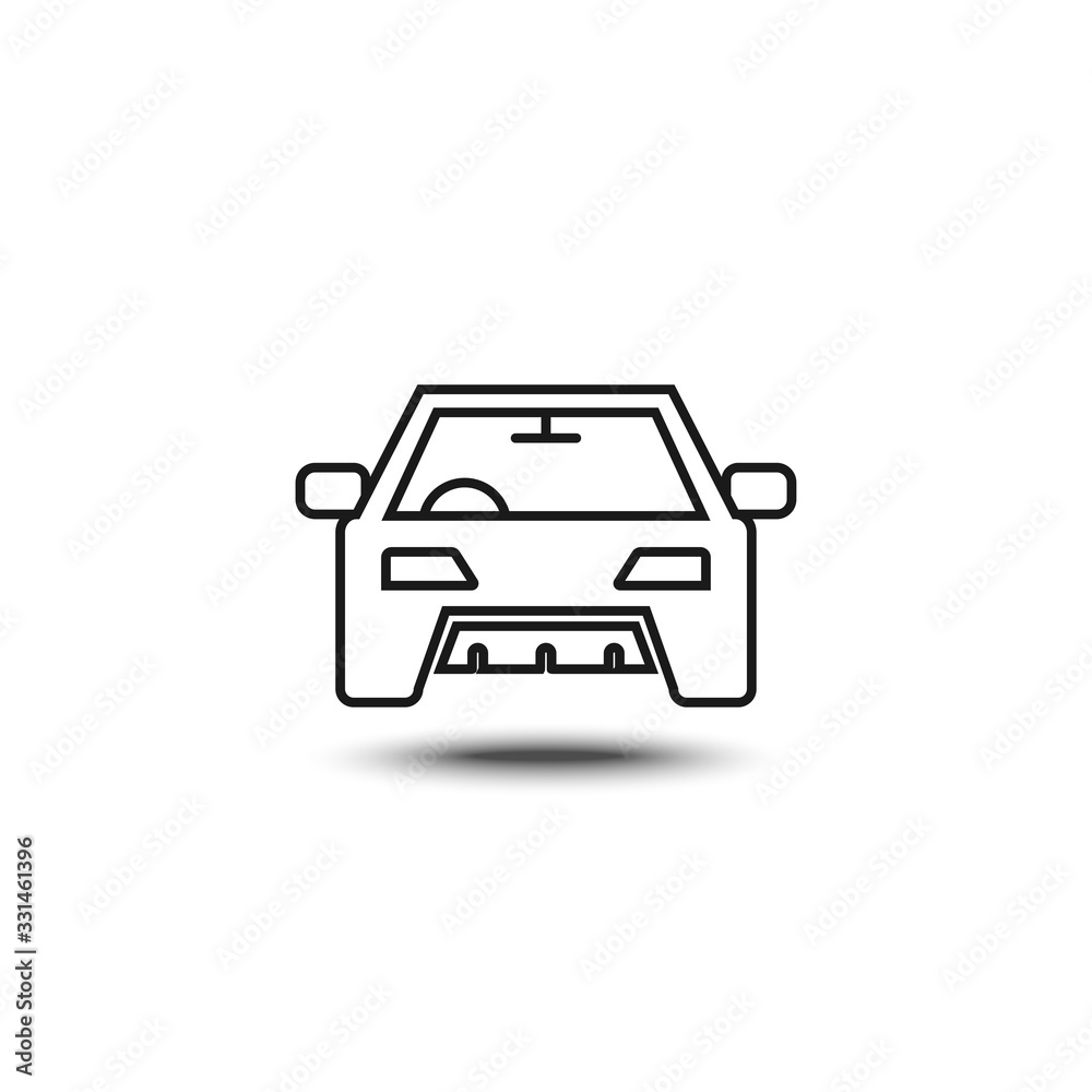 thin line icons for black car front,vector illustrations thin line icons for black car front,vector illustrations