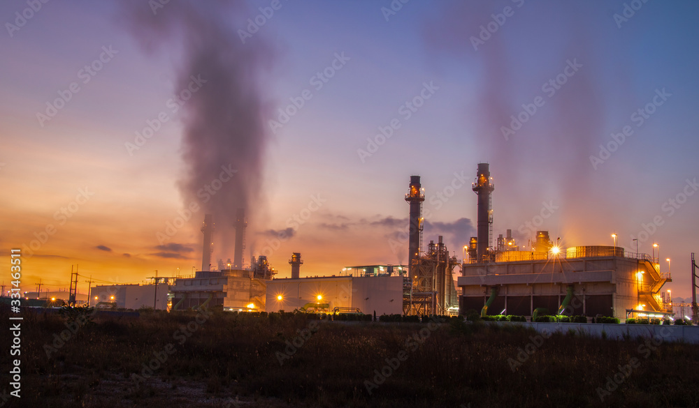 Gas turbine electrical power plant with twilight Gas turbine electrical power plant with twilight