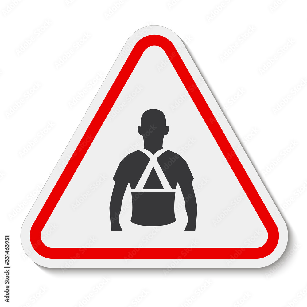 Wear Back Support Symbol Sign Isolate On White Background,Vector Illustration EPS.10 Wear Back Support Symbol Sign Isolate On White Background,Vector Illustration EPS.10