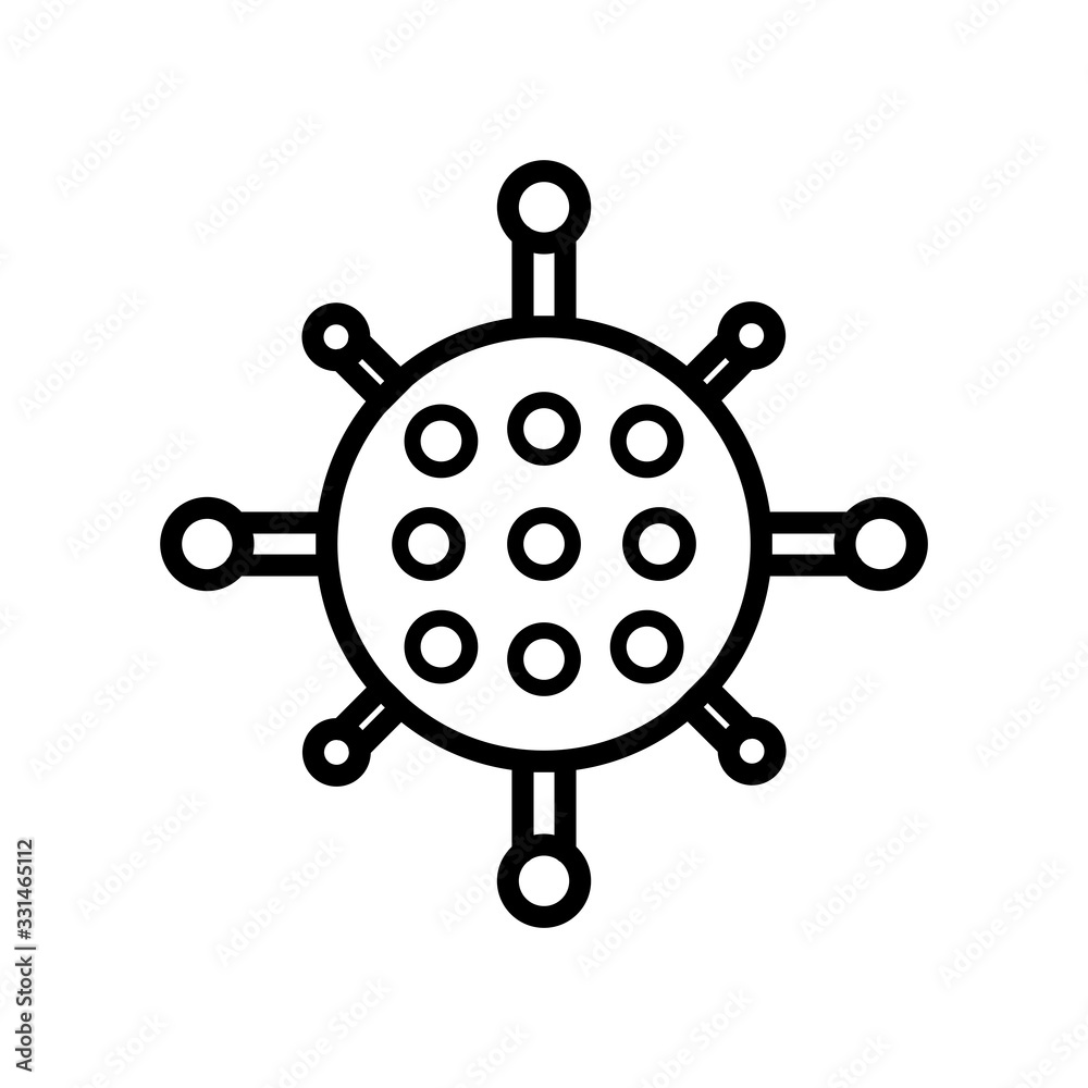 Fototapeta premium corona virus icon design vector template