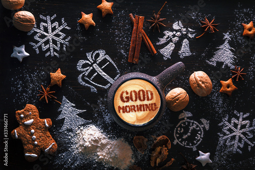 The inscription good morning