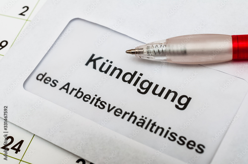 Kündigung Arbeitsvertrag wegen Coronakrise in Deutschland