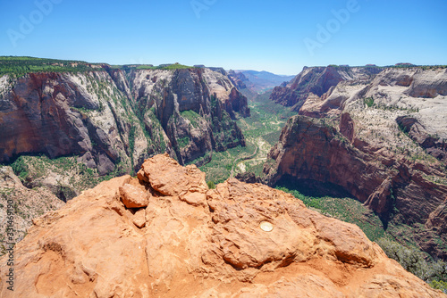 hiking the observation point trail in zion national park  usa