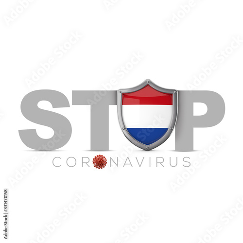 Netherlands protective shield. Stop coronavius concept. 3D Render Free Download Netherlands protective shield. Stop coronavius concept. 3D Render - GFXLoad