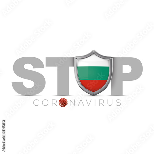 Bulgaria protective shield. Stop coronavius concept. 3D Render Free Download Bulgaria protective shield. Stop coronavius concept. 3D Render - GFXLoad