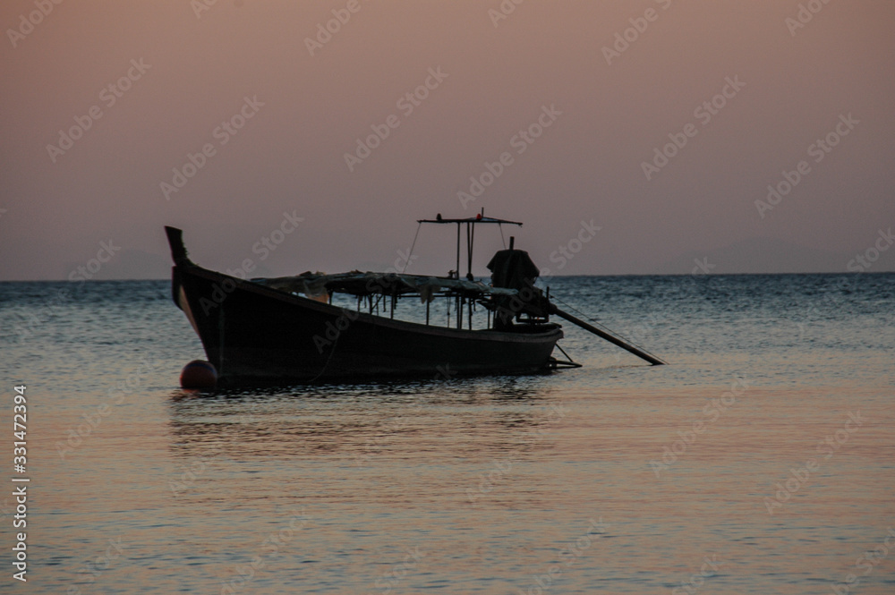 silhouette of a boat silhouette of a boat