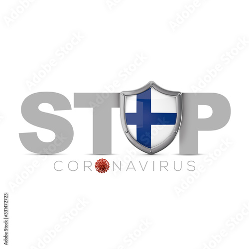Free Download Finland protective shield. Stop coronavius concept. 3D Render - GFXLoad
